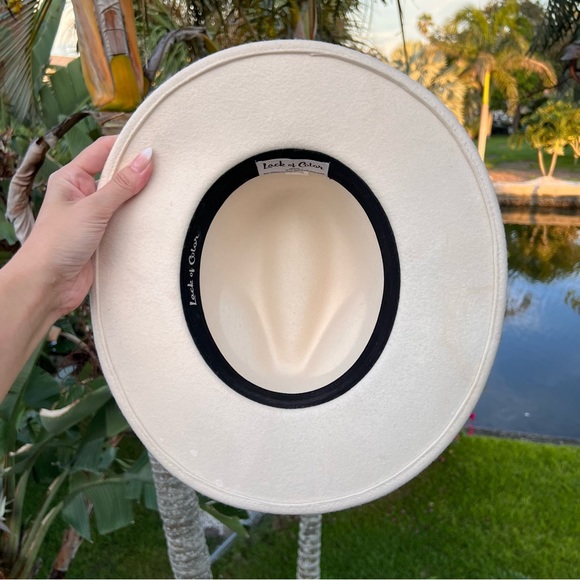 Lack Of Color Cream Hat with Gold Accents - Picture 6 of 6